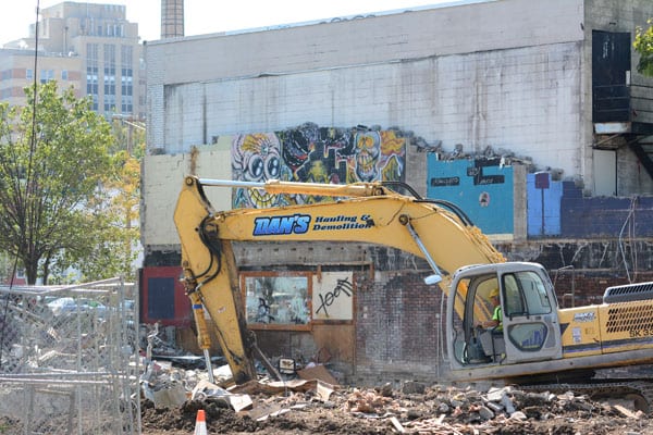 Valentine’s now a pile of rubble